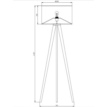 Podna lampa 1xE27 M46-C/BG