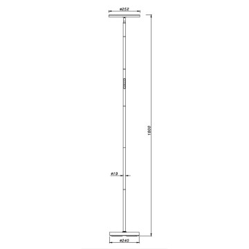 LED podna lampa 30W 3000K/4000K/6000K M72-S siva