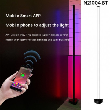 LED podna lampa RGB smart 12W sa daljinskim i adapterom M21004-BT crna