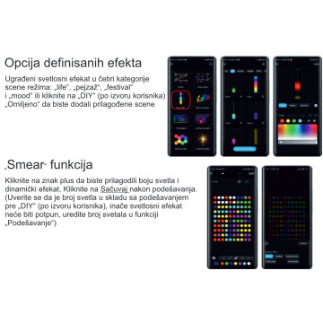 LED podna lampa RGB smart 12W sa daljinskim i adapterom M21004-BT crna