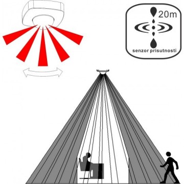 Senzor prisutnosti M274-1 C IP20 crni