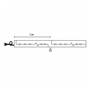 LED svetleće crevo 10m žuto
