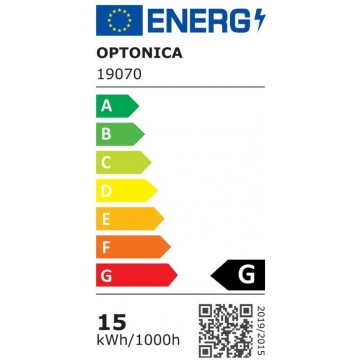 Led luster plafonjera 15W 3000K bakarno crna