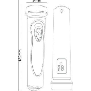 Punjiva prenosna LED lampa M703C-L USB 5V punjenje