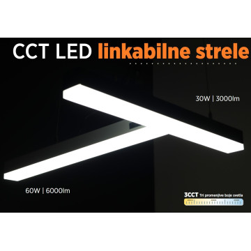 Linkabilna LED strela nizajuća M203840-C 120cm 60W 3000-6500K crna
