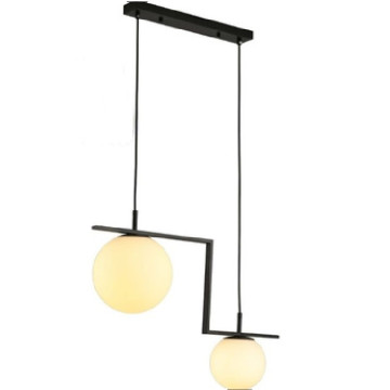 Luster visilica 2xE27 RONDO-2L crna