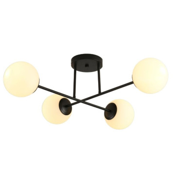 Luster plafonjera 4xE27 PEGAZ-2L+2L crna