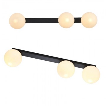 Zidna/plafonska lampa 3xE27 PEGAZ-3L metal/staklo