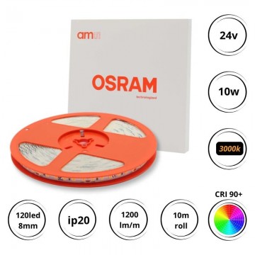 Led traka Flexy 2835 120d 3000K 24V IP20 10m OSRAM