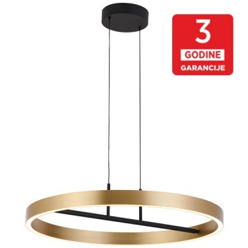 LED visilica M10944 42W 3000K crna + brušeno zlato