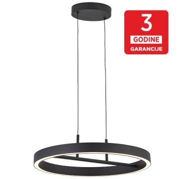 LED visilica M10946 42W 3000K peščano crna