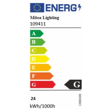 LED visilica M10950 24W 3000K peščano crna