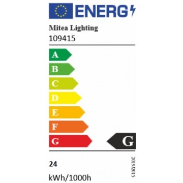 LED visilica M10958 24W 3000K šampanj-zlatna