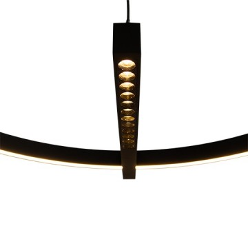 LED visilica M10956 36W 3000K peščano crna