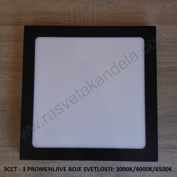 Led panel nadgradni M24NK-BK-CCT 24W 3000/4000/6500K crni