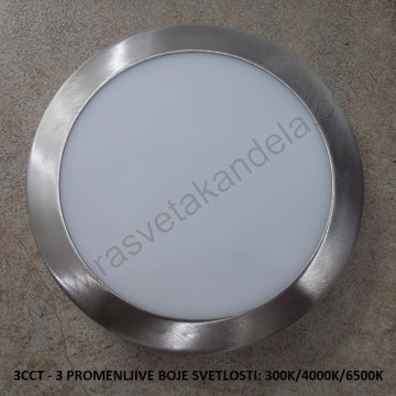 Led panel nadgradni M24NO-SN-CCT 24W 3000/4000/6500K mat hrom