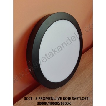 Led panel nadgradni M30NO-BK-CCT 30W 3000/4000/6500K crni