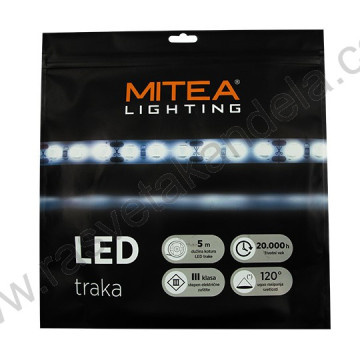 LED traka širine 3mm 3000K 5m 12V 7W/m 384d IP22 MLH-2110