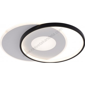 LED plafonjera CCT 54W 3000K-6000K crno-bela sa daljinskim