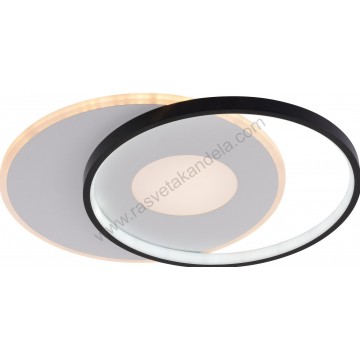 LED luster plafonjera CCT 54W 3000K-6000K crno-bela sa daljinskim