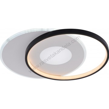 LED luster plafonjera CCT 54W 3000K-6000K crno-bela sa daljinskim