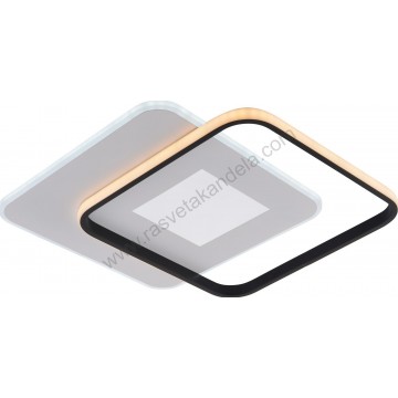 LED plafonjera CCT 60W 3000K-6000K crno-bela sa daljinskim