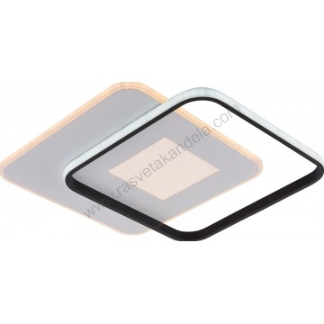 LED luster plafonjera CCT 60W 3000K-6000K crno-bela sa daljinskim