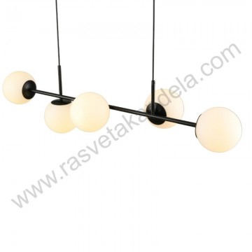 Luster visilica 5xE27 PEGAZ-5L BK crna