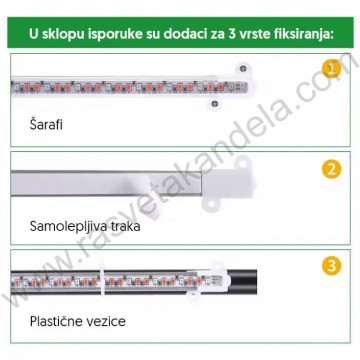 Trostruka lampa za biljke 13W LB-STP-03/RB