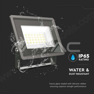 Led reflektor SMD LED 20W 6500K VT-4924 crni V-TAC