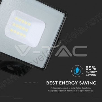 Led reflektor SAMSUNG SMD LED 10W 6400K crni V-TAC.