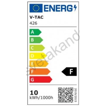 Led reflektor SAMSUNG SMD LED 10W 6400K crni V-TAC