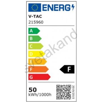 Led reflektor SMD LED 50W 6500K VT-4051 crni V-TAC