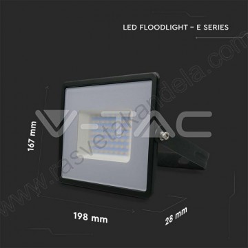 Led reflektor SMD LED 50W 6500K VT-4051 crni V-TAC