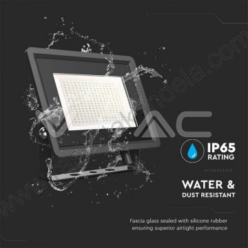 Led reflektor SMD LED 200W 6500K VT-49204 crni V-TAC