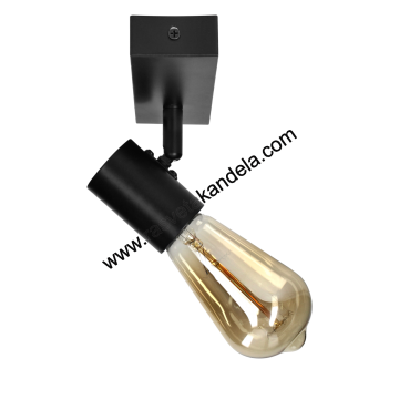 Spot lampa 1xE27 crna RIO SP1 ADVITI