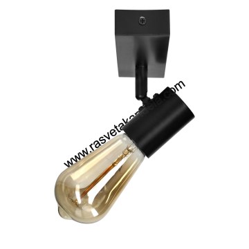 Spot lampa 1xE27 crna RIO SP1 ADVITI