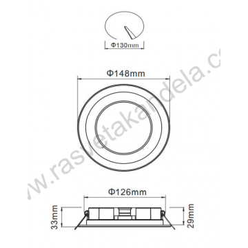 LED panel 12W 4200K PARKER-12 beli