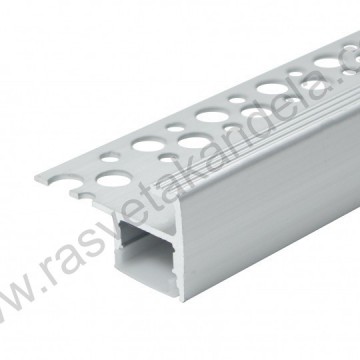 Aluminijumski profil za LED traku MA06-A 40x22x2000mm za pločice/stepenice sivi