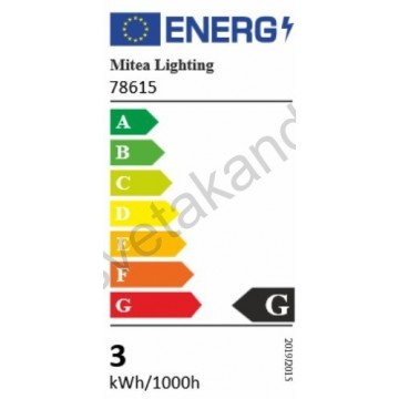 LED panel 3W okrugli M3UO-CH hrom 6500K