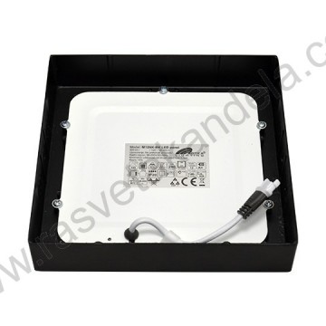LED nadgradni panel M12NK-BK-CCT 12W 3000/4000/6500K crni