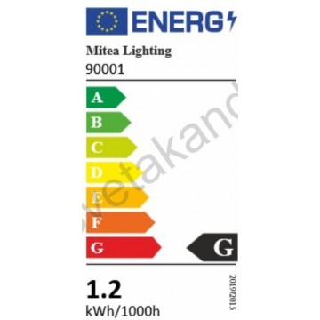Ugradna LED lampa M802 1,2W svetlo siva