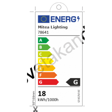 LED nadgradni panel M18NK-SN 18W 4000K mat hrom