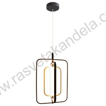 LED visilica M205496-GB 38W 3000/4000/6000K zlatno-crno-bela