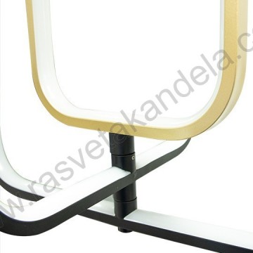 LED visilica M205496-GB 38W 3000/4000/6000K zlatno-crno-bela