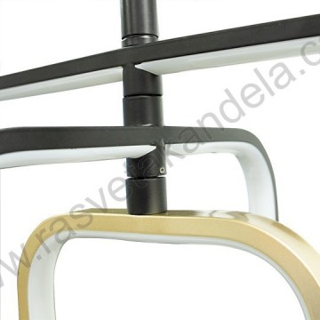 LED visilica M205496-GB 38W 3000/4000/6000K zlatno-crno-bela