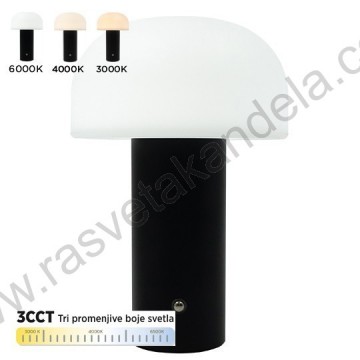 LED stona lampa 2W 3000/4000/6000K M1082-C bela dimabilna na dodir