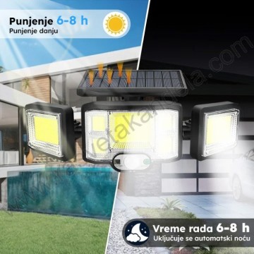 Solarna LED lampa sa PIR senzorom LRFSL02