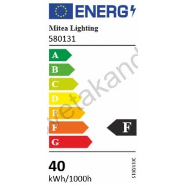 LED panel MPL3030 40W Ø500xH35mm 6500K crni