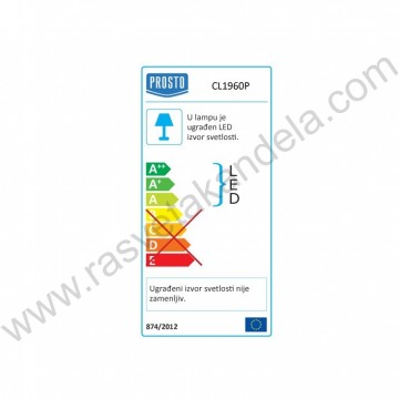 LED strela sa prekidačem na pokret 60cm 9W 4000K CL1960P